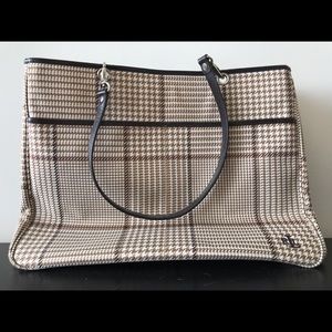 VINTAGE Ralph Lauren plaid tote bag